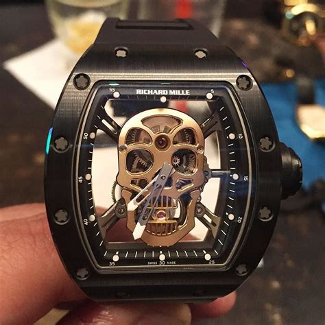 montre skull richard mille|Richard Mille skeleton skull watch.